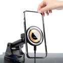 Uchwyt samochodowy do smartfona z ładowarką bezprzewodową Magsafe 15W - czarny