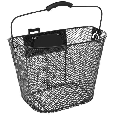 KOSZYK ROWEROWY PRZEDNI MOCOWANY NA CLICK CZARNY