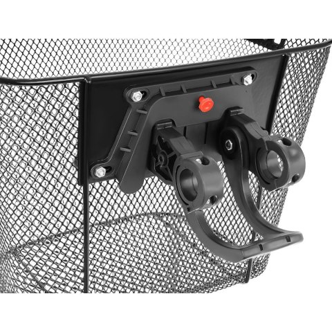 KOSZYK ROWEROWY PRZEDNI MOCOWANY NA CLICK CZARNY