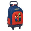 Plecak szkolny Super Mario Mamma mia Czerwony Granatowy 33 x 45 x 22 cm