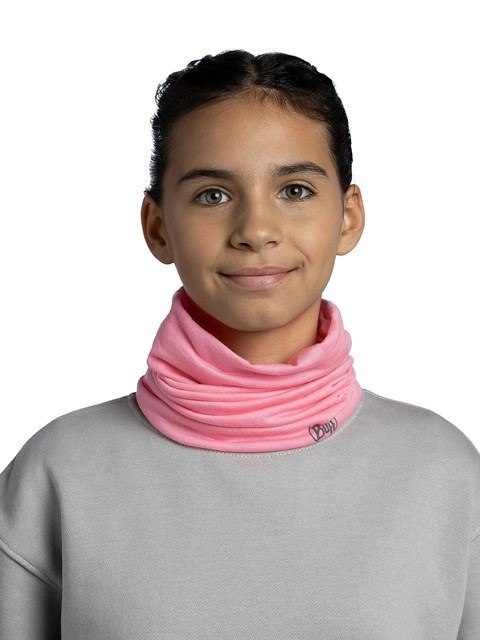 Bandana dziecięca Buff Merino Lightweight, solid rose pink