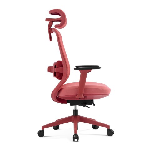 Fotel biurowy ergonomiczny ANGEL fizjO czerwony z funkcją masażu