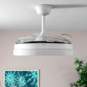 Wentylator sufitowy z oświetleniem LED i 4 wysuwanymi łopatkami InnovaGoods 72 W Ø49-104 cm Biały (Odnowione A)