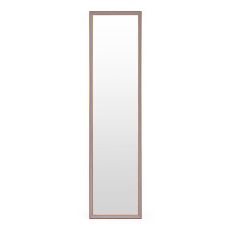 Duże lustro stojące 148 cm aluminiowa rama rozstawiane ModernHome