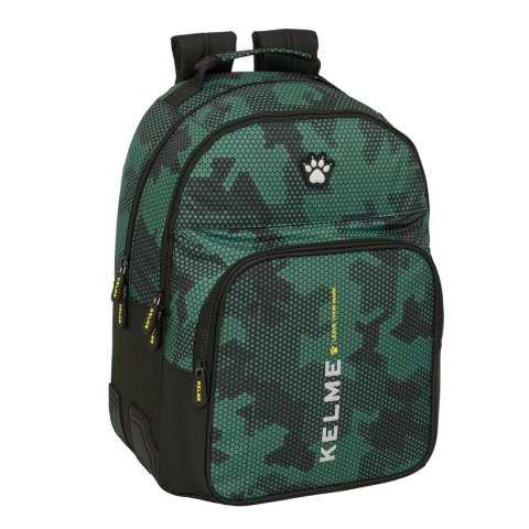 Plecak szkolny Kelme Camo Czarny Kolor Zielony 32 x 42 x 15 cm