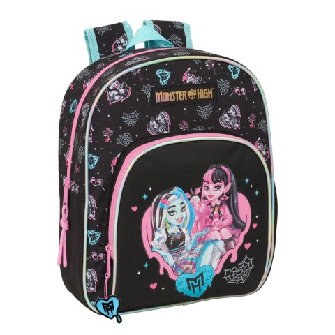 Plecak szkolny Monster High Czarny 28 x 34 x 10 cm