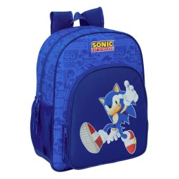 Plecak szkolny Sonic Niebieski 32 x 38 x 12 cm