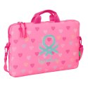 Torba na Laptopa Benetton Heart Różowy 40 x 27 x 4 cm