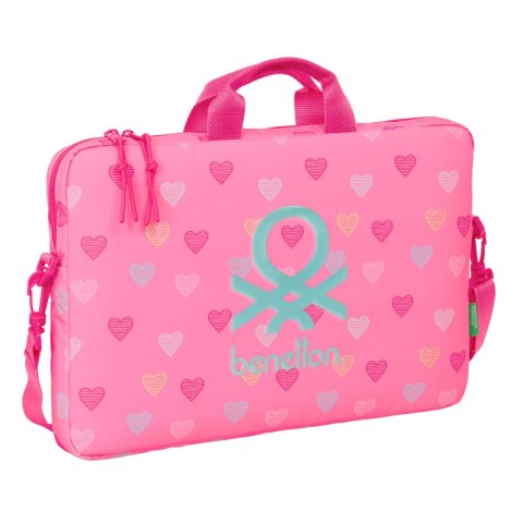 Torba na Laptopa Benetton Heart Różowy 40 x 27 x 4 cm