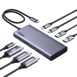 Hub UGREEN CM639 8w1 USB-C 2x HDMI DP 4K 60Hz