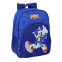 Plecak szkolny Sonic Niebieski 26 x 34 x 11 cm