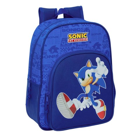 Plecak szkolny Sonic Niebieski 26 x 34 x 11 cm