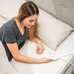 Podwójna elektryczna mata grzewcza na łóżko Blewarm InnovaGoods Biały 60+60 W 140 x 160 cm (Odnowione A)