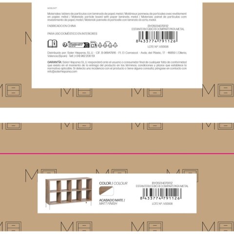 Regał MobleKit Biały Brązowy Drewno (Odnowione A)