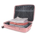 Zestaw walizek BERWIN Torna 4w1 - twarde walizki na kółkach + kosmetyczka DUSTY Rose