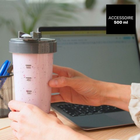 Mikser z Tworzywa Sztucznego Taurus 912471000 Biały Czarny 1500 W 1,5 L