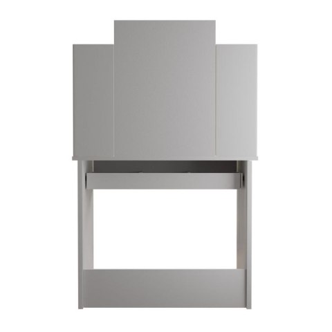 Toaletka Zoey z lustrem LED i 6 półkami, biała, 80x40x140 cm