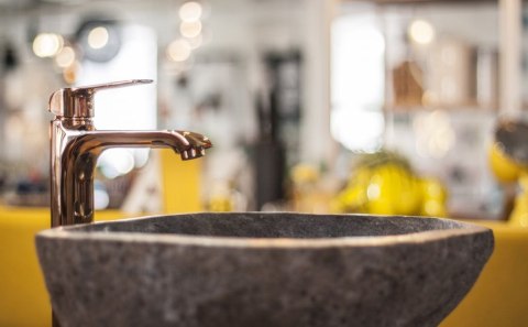 Umywalka z rzecznego kamienia naturalnego The Lavabo Cut