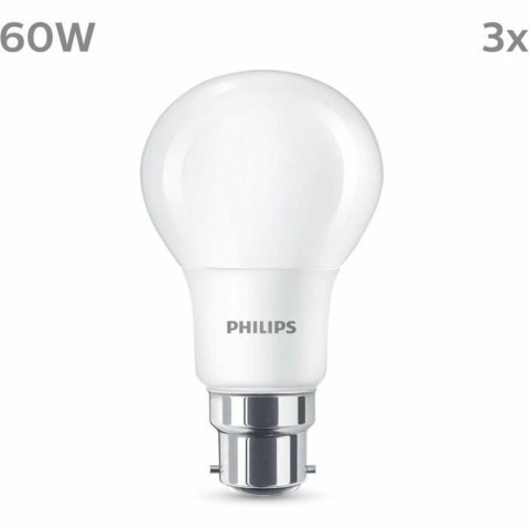 Żarówka LED Philips 60 W Matowy Ciepła Biel F 8 W 60 W B22 3 Sztuk (2700 K)