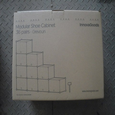 Przenośny modułowy stojak na buty InnovaGoods Szary (Odnowione A)