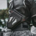 Torba motocyklowa saszetka na nogę udo pas ramię - czarna