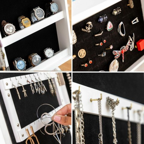 Wolnostojące lustro na biżuterię z oświetleniem LED InnovaGoods (Odnowione A)