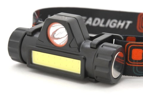 Ładowalna latarka czołowa Cattara, 120 lm