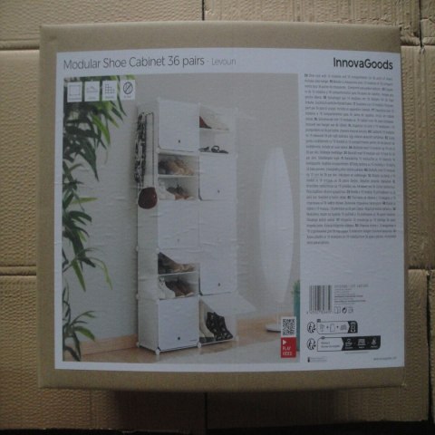 Przenośny modułowy stojak na buty InnovaGoods Biały (Odnowione A)