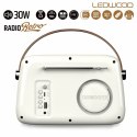 Radio Tranzystorowe Ledwood ALMA WHI Biały 30 W