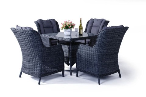 Ekskluzywny zestaw rattanowy REGINA - wewnętrzny / zewnętrzn
