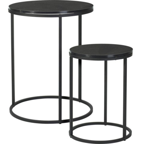 ZESTAW STOLIKÓW KAWOWYCH 2W1 BLAT DREWNIANY 30/40CM