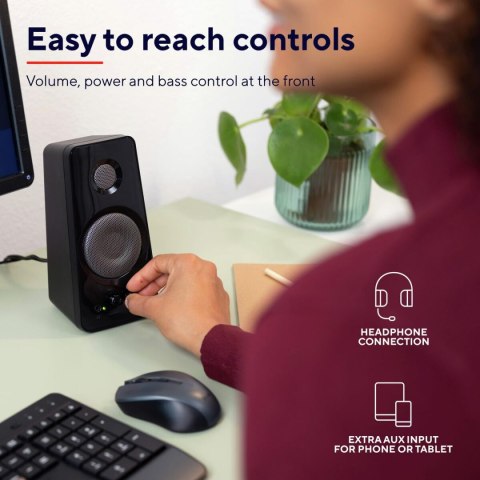 Głośniki Komputerowe Trust Tytan Czarny 18 W 4 W 36 W