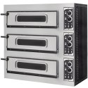 Piec do pizzy 3-komorowy na 3 pizze śr. 45 cm BASIC 3/50 GLASS AND LIGHT 12000 W