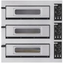 Piec do pizzy 3-komorowy na 3 pizze śr. 45 cm BASIC 3/50 GLASS AND LIGHT 12000 W