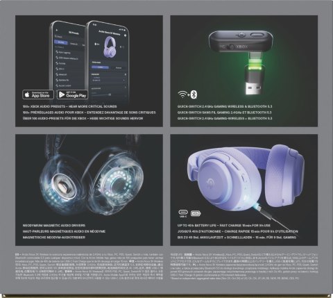 Słuchawki Steelseries Arctis Nova 3X Wireless for Xbox, Levander (WYPRZEDAŻ)