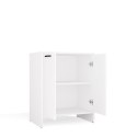 Szafka Łazienkowa NINA 2DUM BIAŁY 2 Drzwi Półki Regał Pod Umywalkę