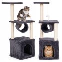 Drapak dla kota legowisko słupek wieża do drapania domek 94 cm szary Petsi