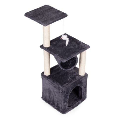 Drapak dla kota legowisko słupek wieża do drapania domek 94 cm szary Petsi