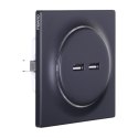 Inteligentne gniazdko USB FIBARO Walli N Outlet, antracyt (FGWU-021-8)