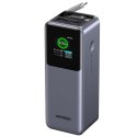 Powerbank 20000mAh Ugreen PB726, USB + USB-C, 165W, ze zwijanym kablem (szary)