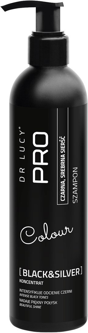 DR LUCY SZAMPON DO CIEMNEJ SIERŚC SILVER AND BLACK