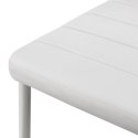 Białe krzesła do kuchni, zestaw 4 szt., stal, PVC, wygodne