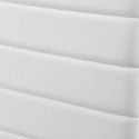 Białe krzesła do kuchni, zestaw 4 szt., stal, PVC, wygodne