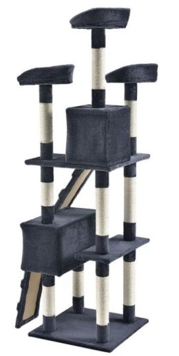 Drapak Amy z domkami, platformami i myszkami, 170 cm