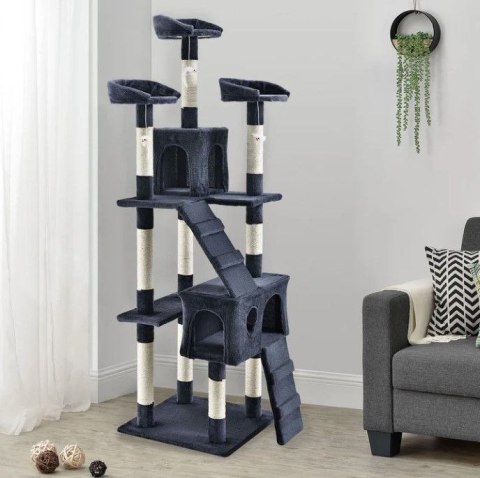 Drapak Amy z domkami, platformami i myszkami, 170 cm