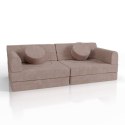 Dziecięca sofa kreatywna różowa, pianka PU, 150x75x50 cm