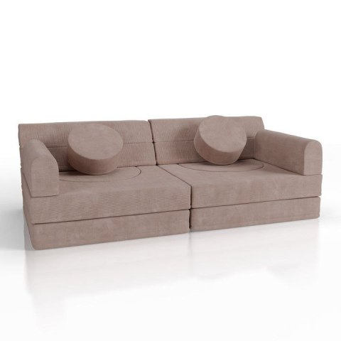 Dziecięca sofa kreatywna różowa, pianka PU, 150x75x50 cm
