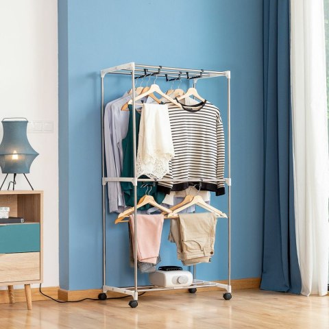 Elektryczna i Przenośna Suszarka do Ubrań z 2 Poziomami Wysokości Dupledry InnovaGoods 1200 W (Odnowione C)