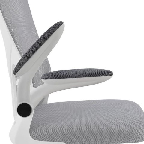 Ergonomiczne krzesło z siatką i zagłówkiem do biura