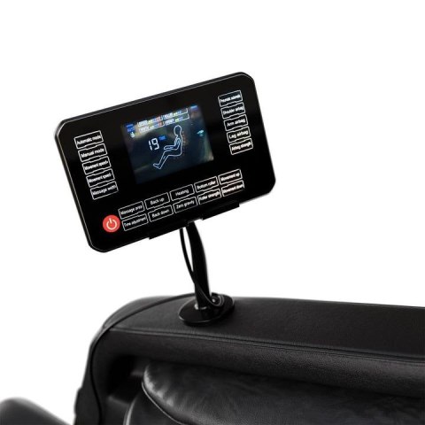 Fotel masujący Zero Gravity, Bluetooth, podgrzewanie, czarny